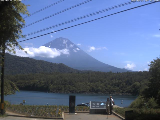 西湖からの富士山