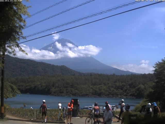 西湖からの富士山