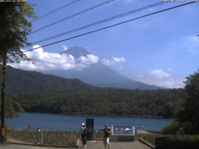 西湖からの富士山