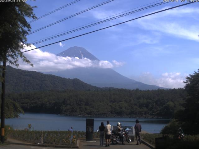 西湖からの富士山