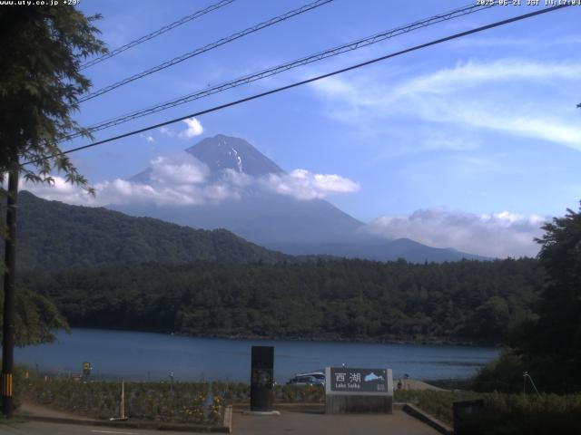 西湖からの富士山