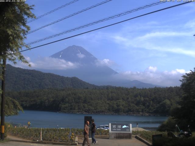 西湖からの富士山