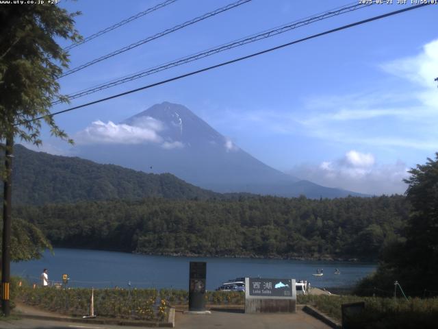 西湖からの富士山