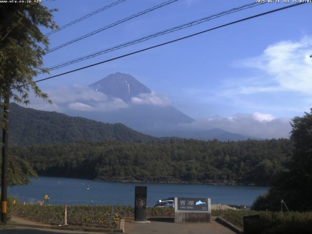 西湖からの富士山