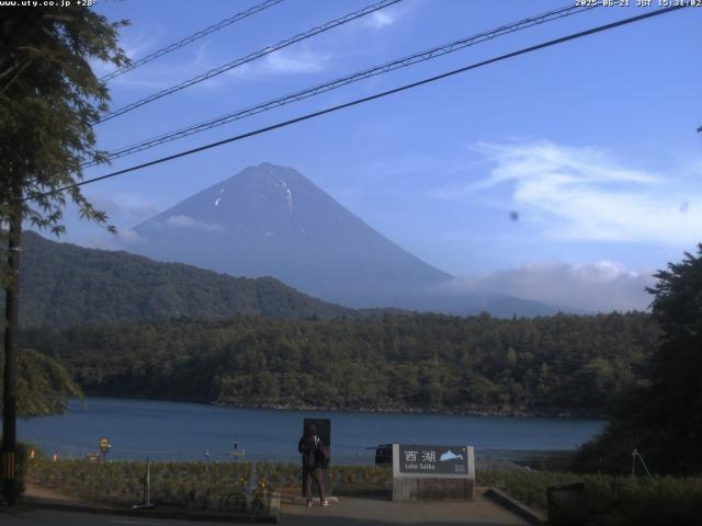 西湖からの富士山