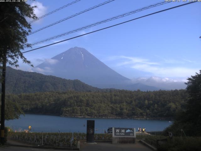 西湖からの富士山