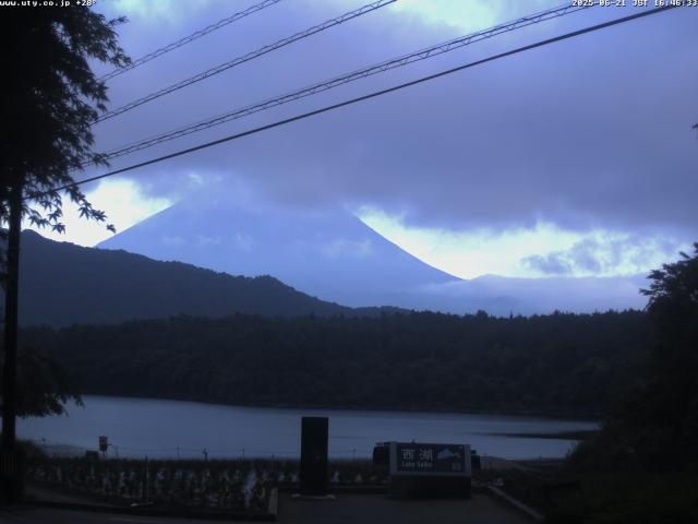 西湖からの富士山