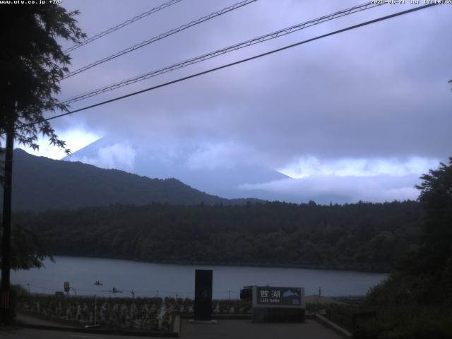 西湖からの富士山