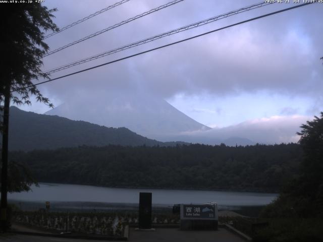 西湖からの富士山