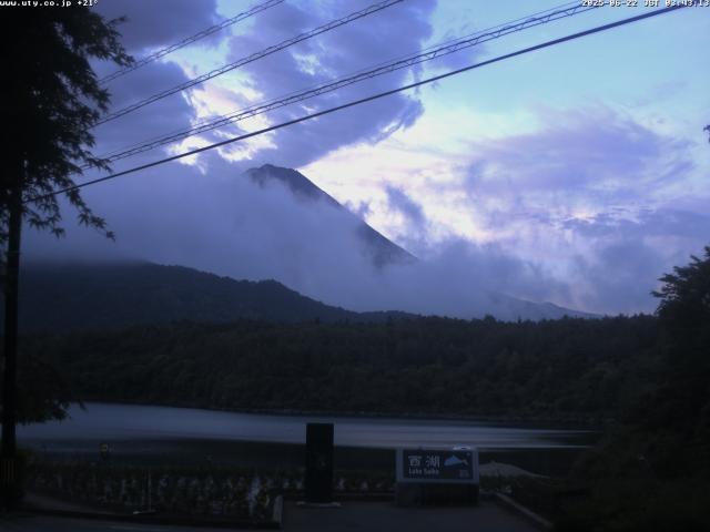 西湖からの富士山