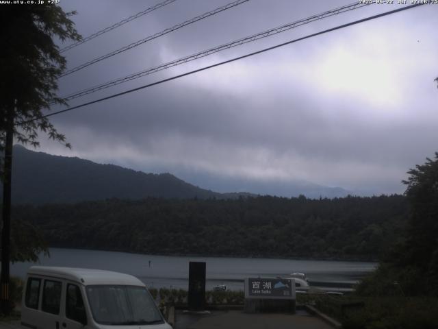 西湖からの富士山