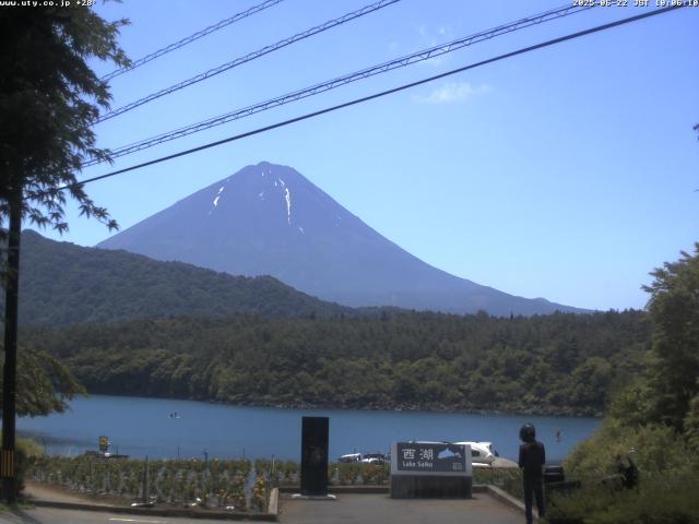 西湖からの富士山