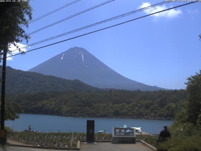 西湖からの富士山