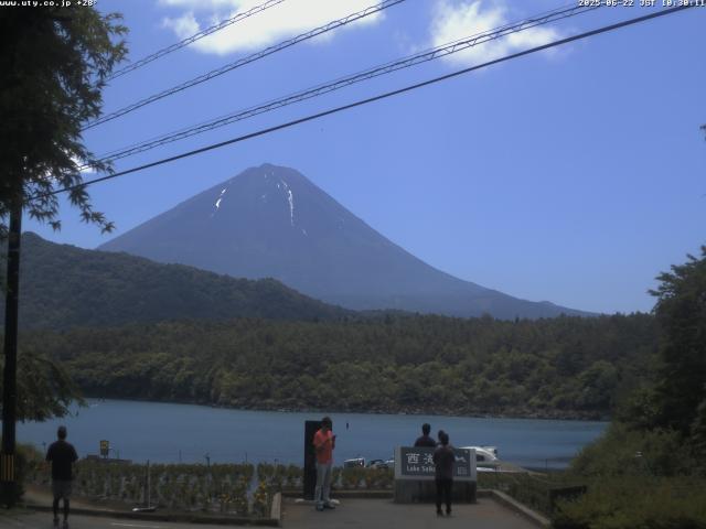 西湖からの富士山