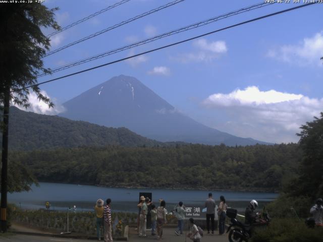 西湖からの富士山