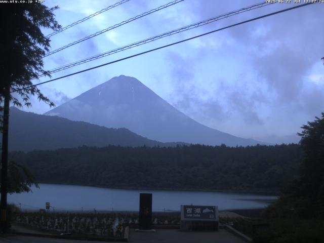 西湖からの富士山
