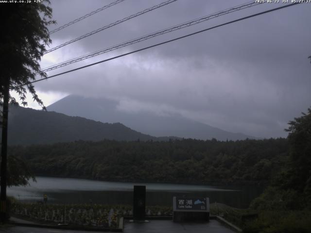 西湖からの富士山