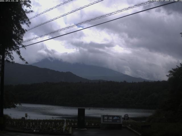 西湖からの富士山