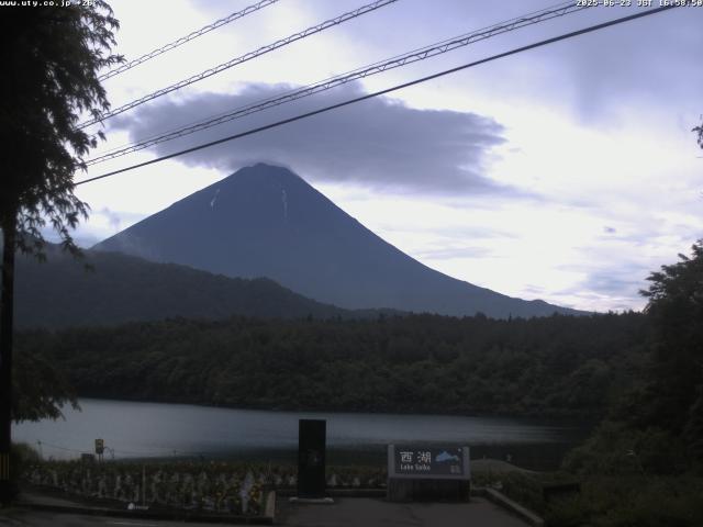 西湖からの富士山