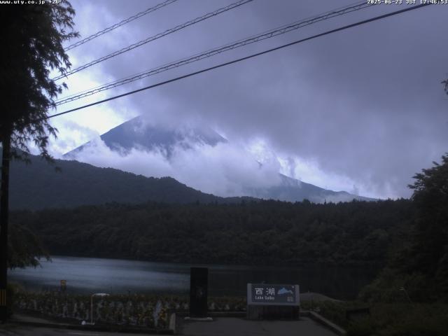 西湖からの富士山