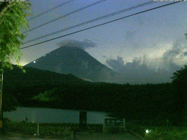 西湖からの富士山