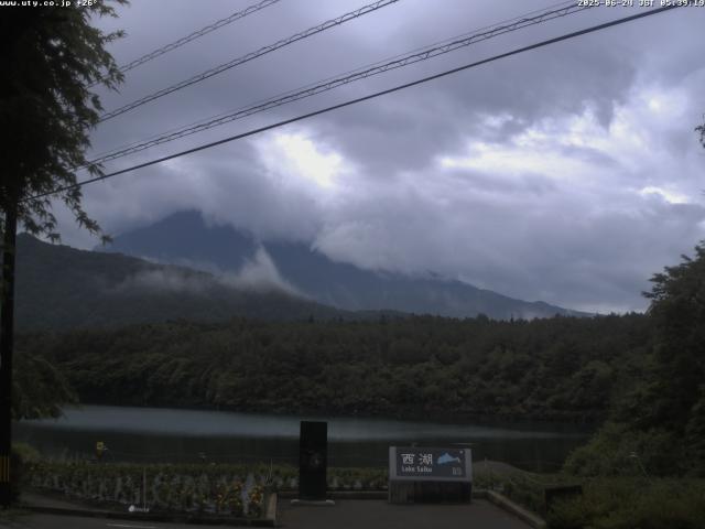 西湖からの富士山