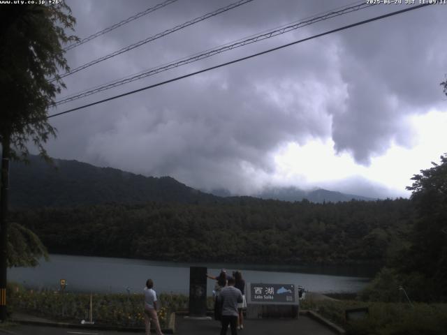 西湖からの富士山