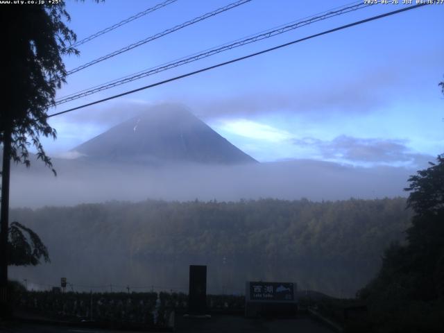 西湖からの富士山