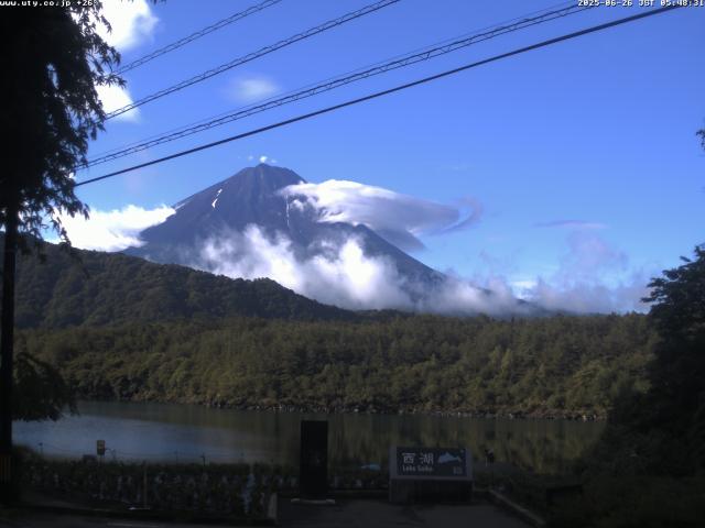 西湖からの富士山