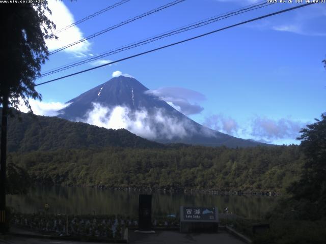 西湖からの富士山