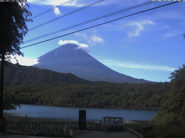 西湖からの富士山