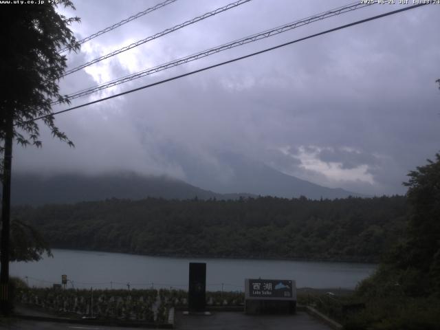西湖からの富士山