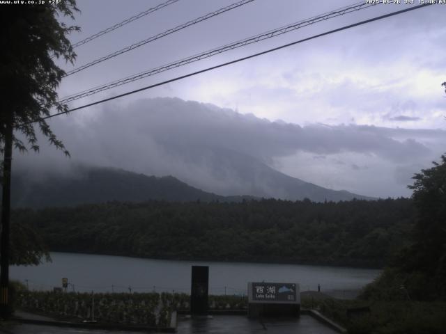 西湖からの富士山