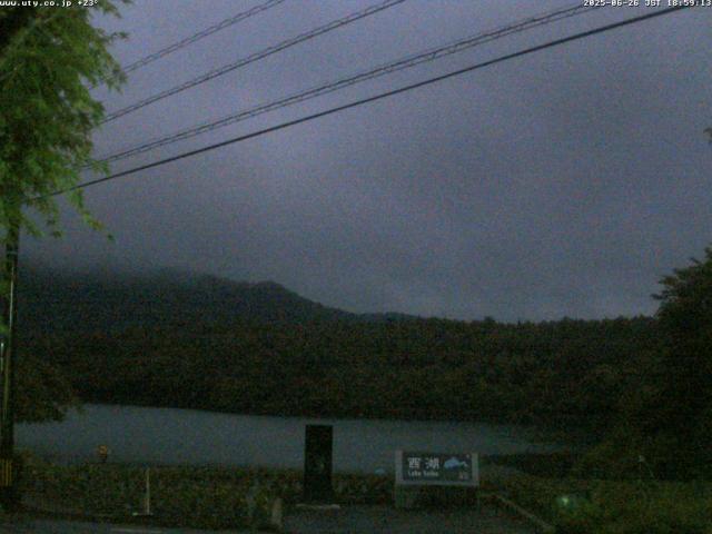 西湖からの富士山