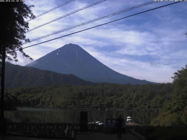 西湖からの富士山