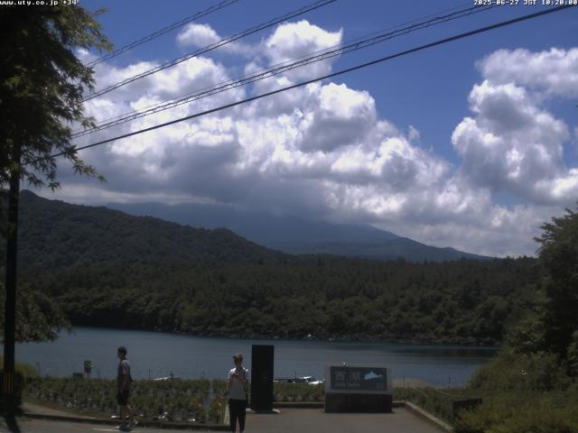 西湖からの富士山