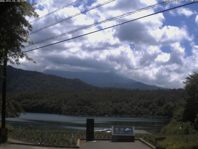 西湖からの富士山