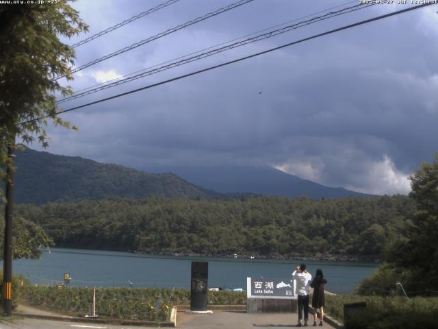 西湖からの富士山