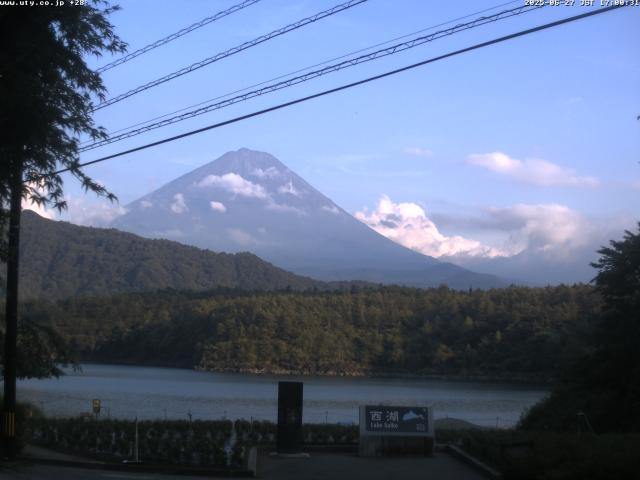 西湖からの富士山
