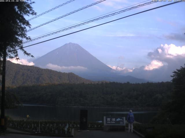 西湖からの富士山