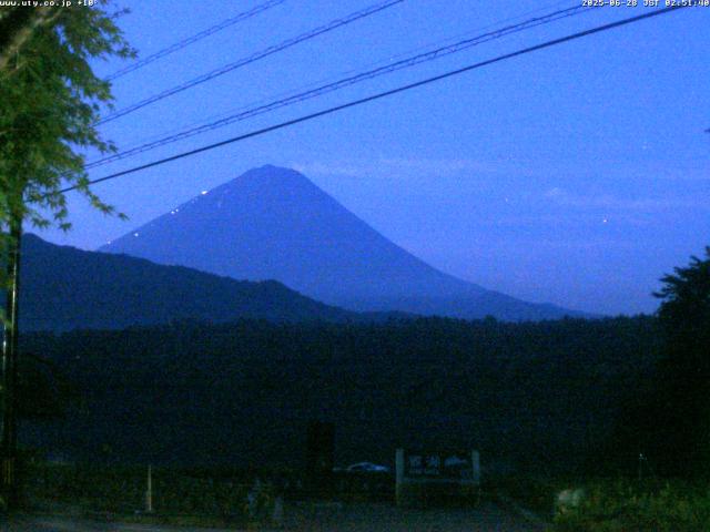 西湖からの富士山