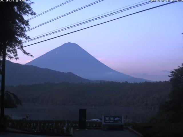 西湖からの富士山