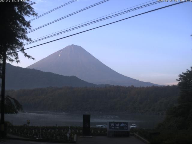 西湖からの富士山