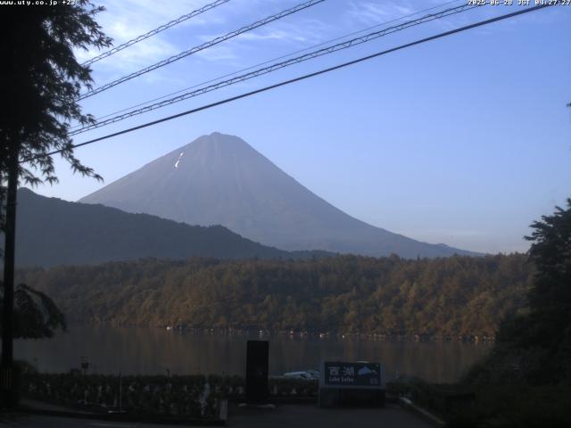 西湖からの富士山