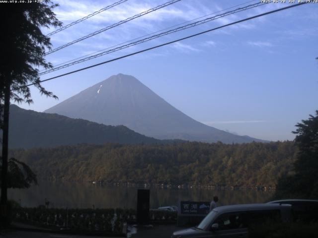 西湖からの富士山
