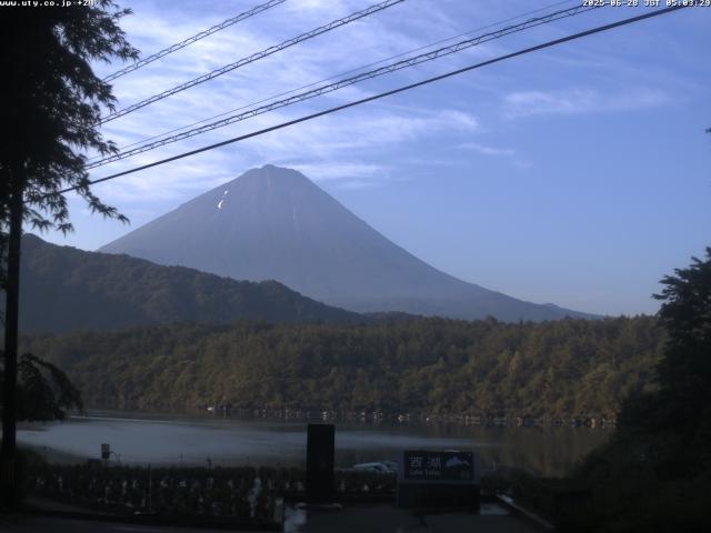 西湖からの富士山