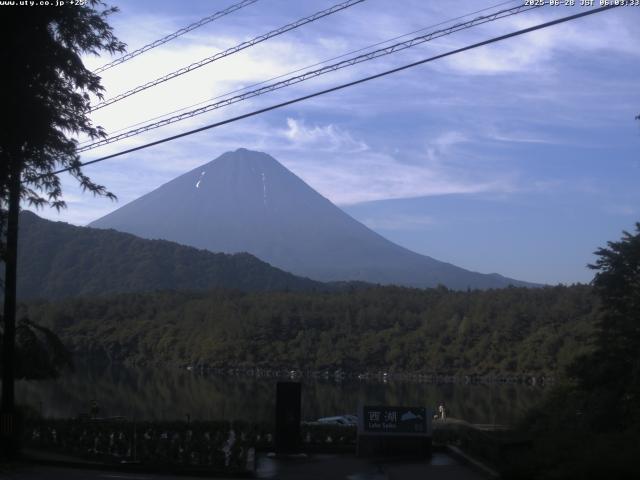 西湖からの富士山