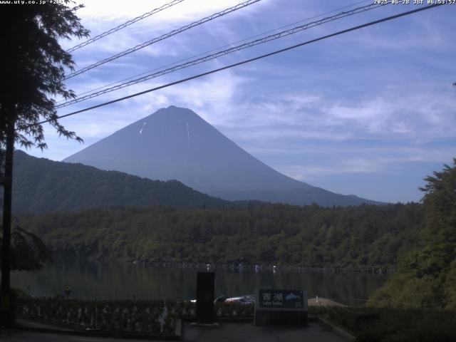 西湖からの富士山