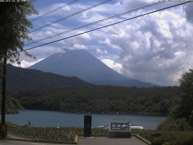 西湖からの富士山