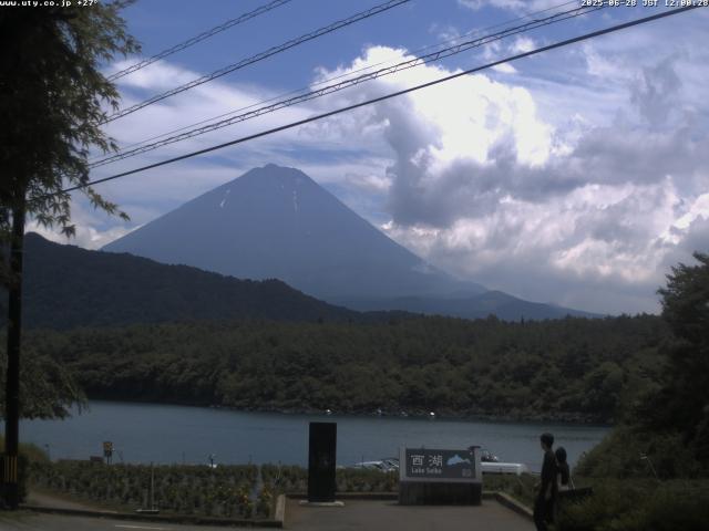 西湖からの富士山